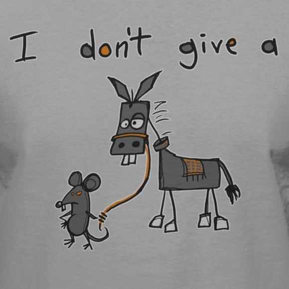 I don't give a rat ass Tees - Picture 1 of 1